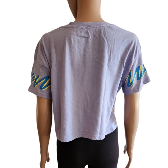 Tom and Jerry Graphic Crop Top - Purple - Picture 4 of 5